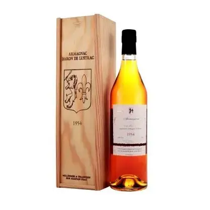 BARON DE LUSTRAC BAS-ARMAGNAC 1954 Cepage Ugni Blanc - 1