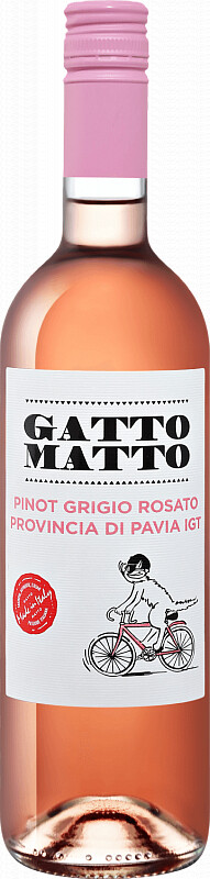 GATTO MATTO PINOT GRIGIO ROSATO PROVINCIA DI PAVIA 2018 фото - 1