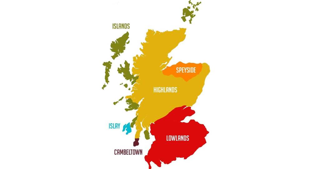 Регионы производства шотландского виски
