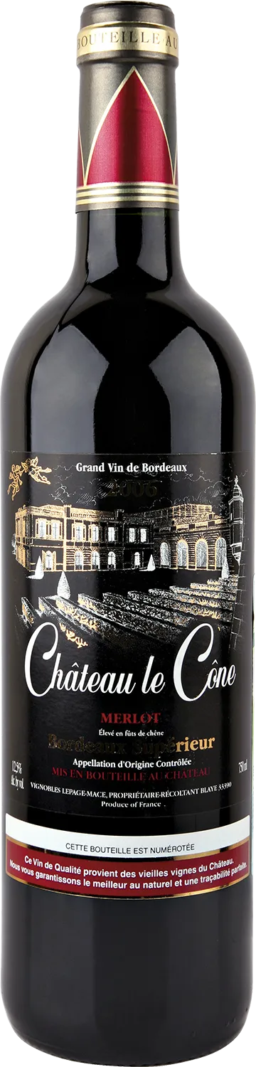 CHATEAU LE CONE MERLOT BORDEAUX SUPERIEUR  2017 - 1