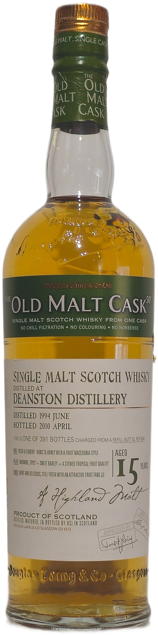 DEANSTON 15 YEARS - 2