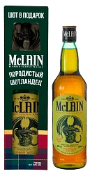 MCLAIN SCOTCH WHISKY GIFT BOX WITH GLASS