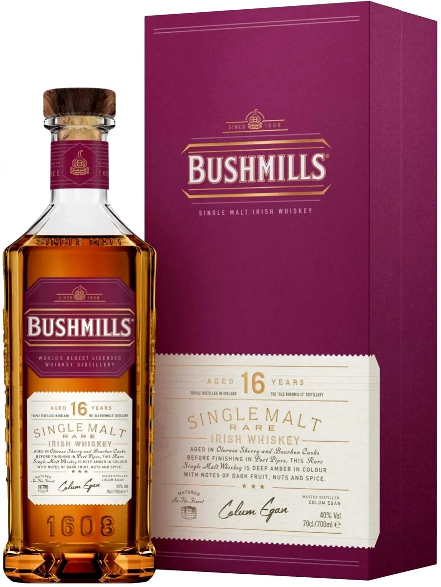 Купить виски BUSHMILLS 16 YEARS, 40 % Old Bushmills | Whiskyworld.ru