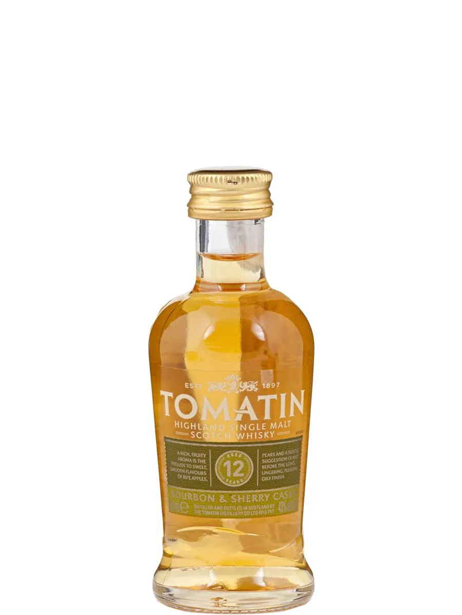 Купить виски TOMATIN 12 YEARS, 43 %, 0,05 л, , , цена на Whiskyworld.ru